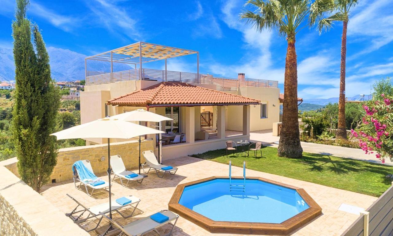 Villa Di Palma Heated Pool Koufi 外观 照片